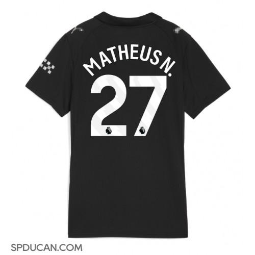 Zenski Nogometni Dres Manchester City Matheus Nunes #27 Gostujuci 2025-26 Kratak Rukav